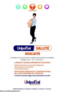 Unipolsai - Salute Invalidita' Permanente Da Malattia - Modello 1261 Edizione 06-2016 [46P]