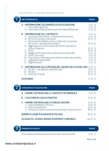 Unipolsai - Salute Ricovero Assicurazione Malattia E Infortuni - Modello 1263 Edizione 04-2014 [50P]