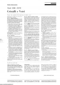 Veneta - Cristalli E Vetri - Modello 1068 Edizione 02-1992 [2P]