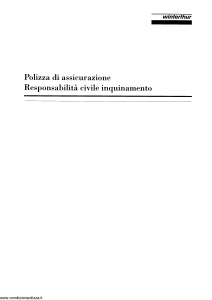 Winterthur - Polizza Di Assicurazione Responsabilita' Civile Inquinamento - Modello ae515n01 Edizione 03-1998 [SCAN] [8P]