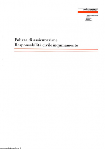 Winterthur - Polizza Di Assicurazione Responsabilita' Civile Inquinamento - Modello ae515n01 Edizione 06-1997 [SCAN] [8P]