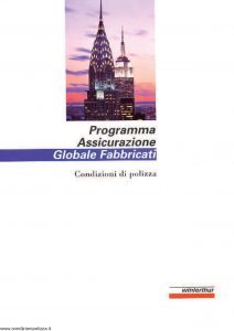 Winterthur - Programma Assicurazione Globale Fabbricati - Modello AE618N01 Edizione 11-1999 [SCAN] [23P]