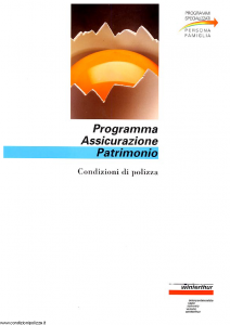 Winterthur - Programma Assicurazione Patrimonio - Modello ae671n01 Edizione 06-1997 [SCAN] [28P]